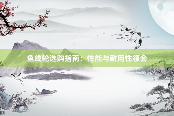 鱼线轮选购指南：性能与耐用性领会